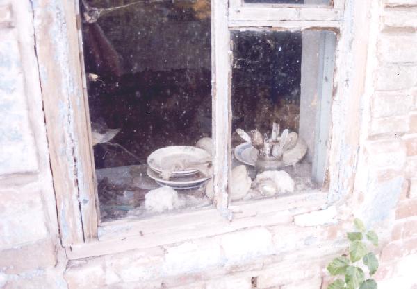 window of the dying house