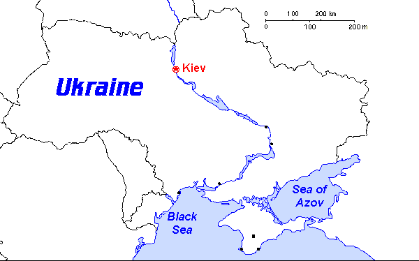 Animated map of Ukraine